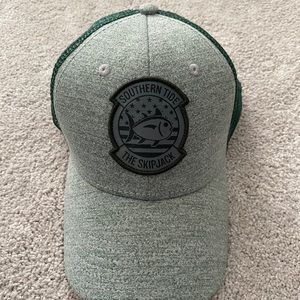 Southern Tide Skipjack Meshback Trucker Hat Cap SnapBack Heathered Green